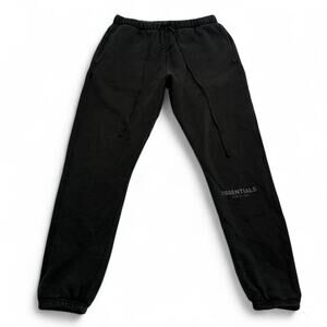 Fear of God Essentials Black Sweatpants Joggers Size M Logo